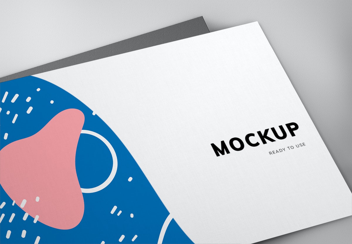 Free Colorful Business Card Mockup Design