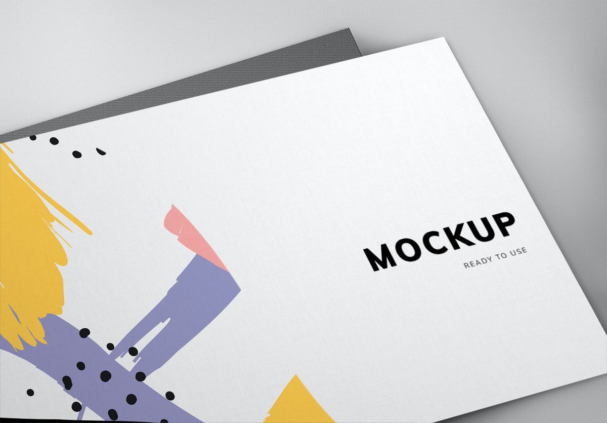 Free Colorful Business Card Mockup Design