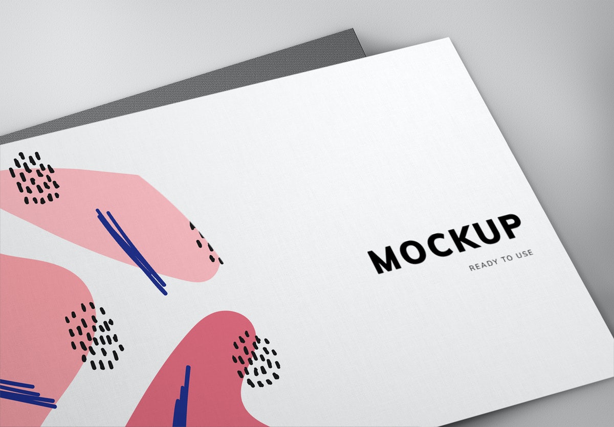 Free Colorful Business Card Mockup Design