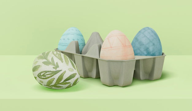 Free Colorful Easter Concept Mock-Up Psd