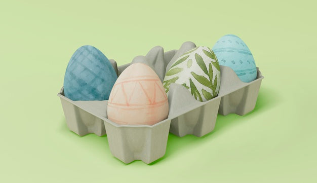 Free Colorful Easter Concept Mock-Up Psd