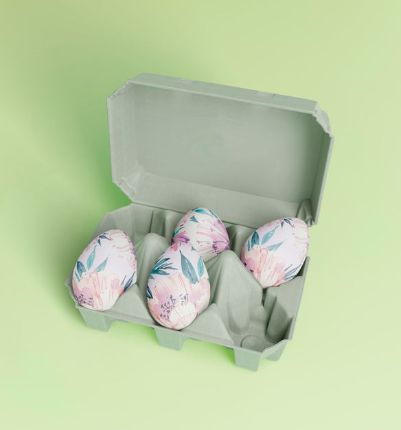 Free Colorful Easter Concept Mock-Up Psd