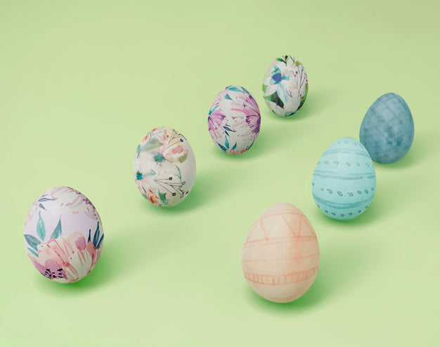 Free Colorful Easter Concept Mock-Up Psd