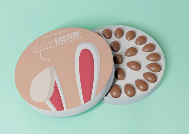 Free Colorful Easter Concept Mock-Up Psd