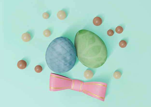 Free Colorful Easter Concept Mock-Up Psd
