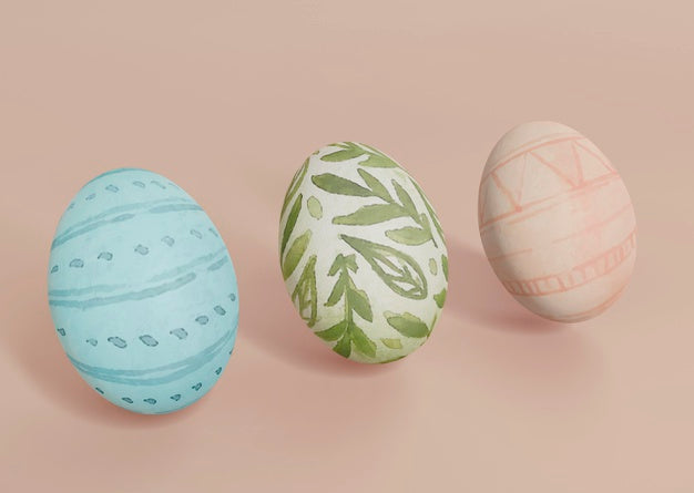 Free Colorful Easter Concept Mock-Up Psd