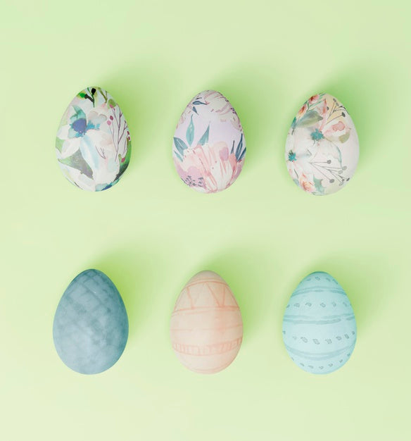 Free Colorful Easter Concept Mock-Up Psd
