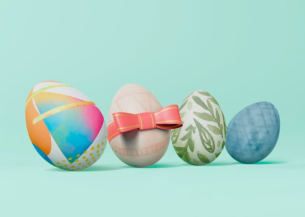 Free Colorful Easter Concept Mock-Up Psd