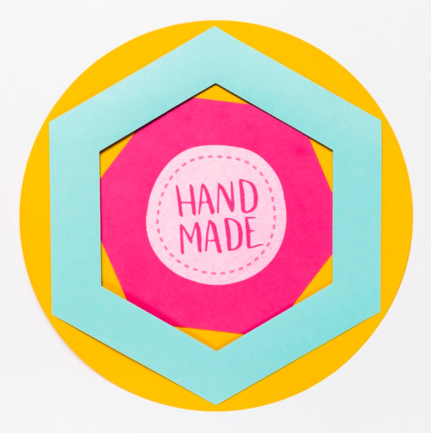 Free Colorful Handmade Frame With Mock-Up Psd