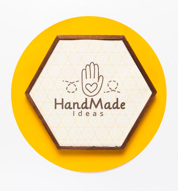 Free Colorful Handmade Frame With Mock-Up Psd
