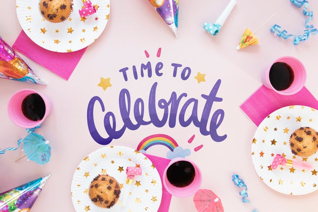 Free Colorful Happy Birthday Concept Psd