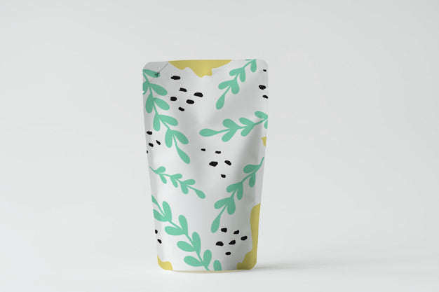 Free Colorful Product Packaging Sachet Mockup Psd