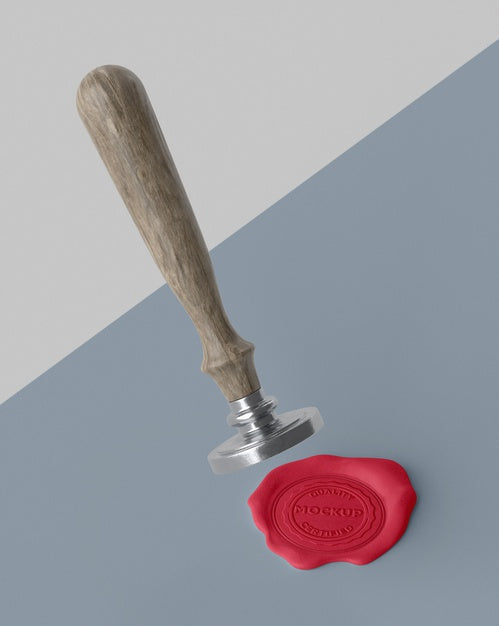 Free Composition Of Mock-Up Seal For Envelope Psd