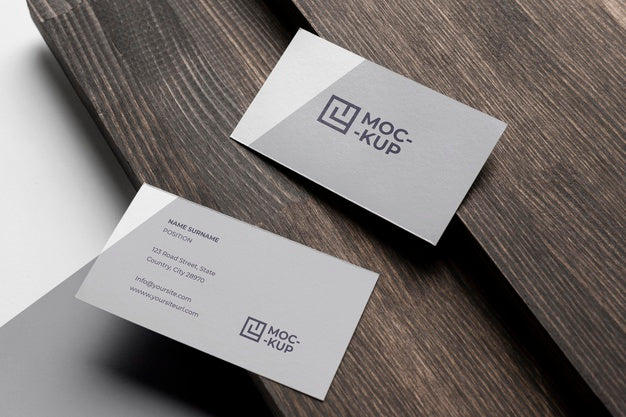 Free Composition Of Mock-Up Stationery On Wood Psd