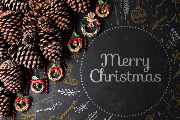 Free Cones And Coronets Prepared For Christmas Psd