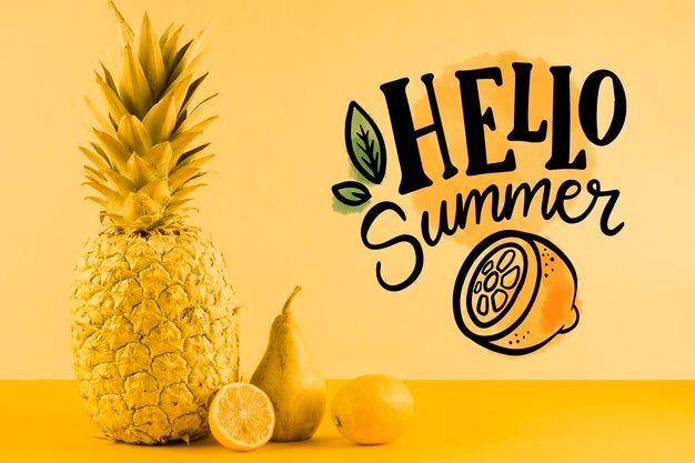 Free Copyspace Mockup For Summer Concepts Psd