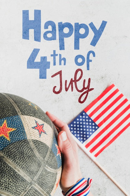 Free Copyspace Mockup For Usa Independence Day Psd