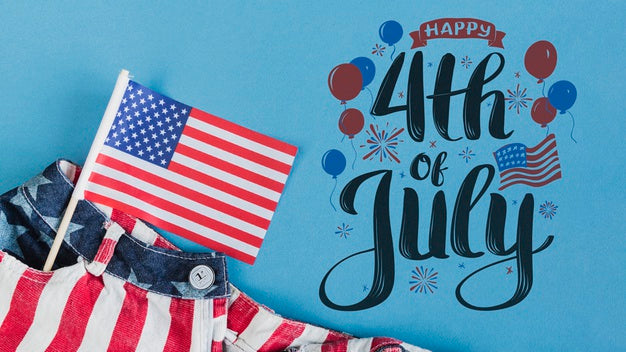 Free Copyspace Mockup For Usa Independence Day Psd