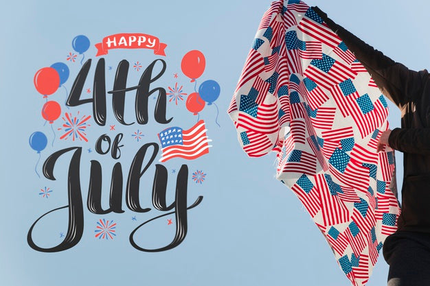 Free Copyspace Mockup For Usa Independence Day Psd