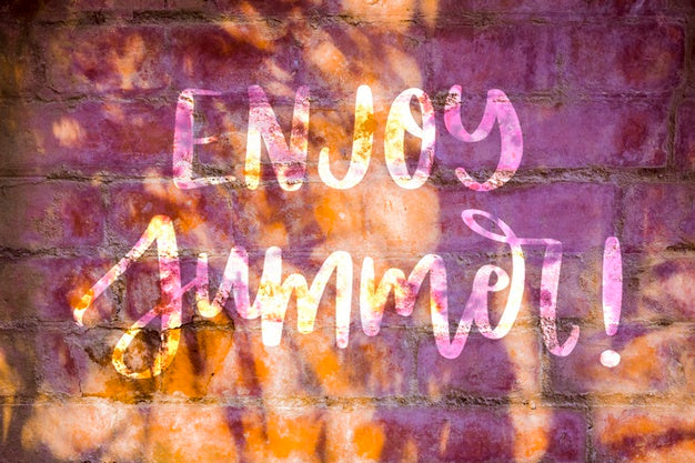 Free Copyspace Mockup On Wall For Summer Lettering Psd