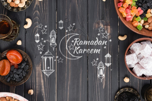 Free Copyspace Mockup With Ramadan Concept Psd