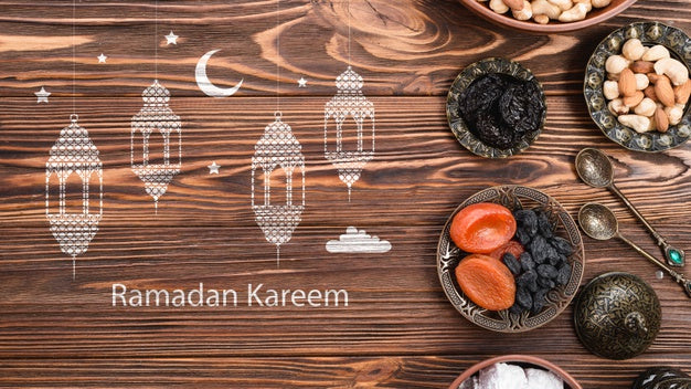 Free Copyspace Mockup With Ramadan Concept Psd