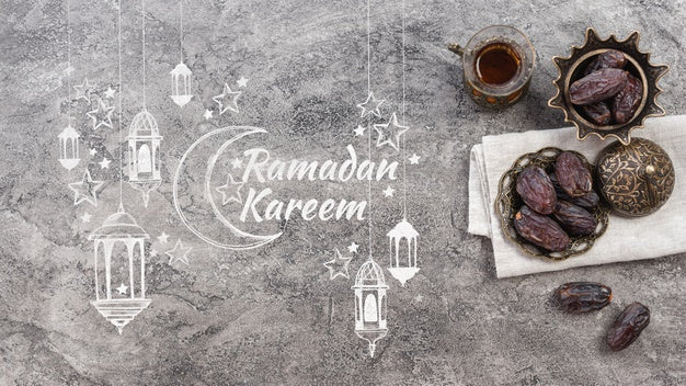 Free Copyspace Mockup With Ramadan Concept Psd