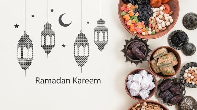 Free Copyspace Mockup With Ramadan Concept Psd