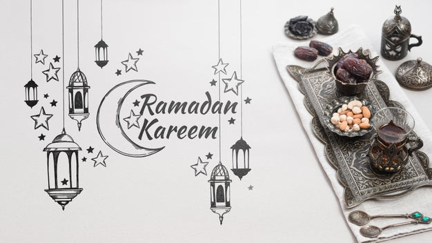 Free Copyspace Mockup With Ramadan Concept Psd