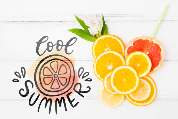 Free Copyspace Mockup With Summer Concept Psd