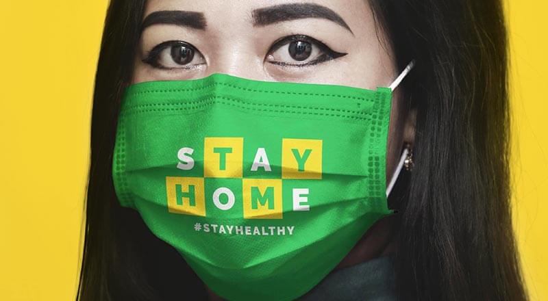 Free Coronavirus (Covid-19) Medical Face Mask Mockup Psd