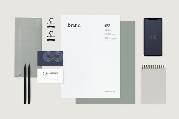Free Corporate Identity Mockup Stationery Set Psd