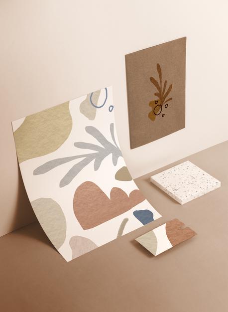 Free Corporate Identity Mockup With Earth Tones Psd