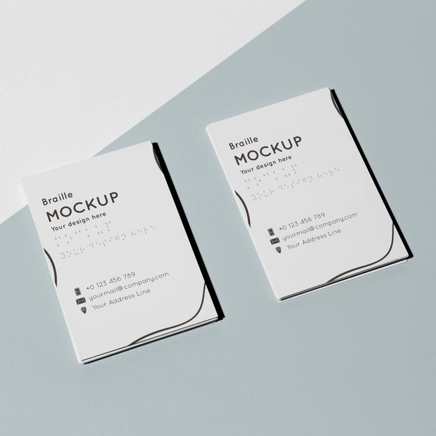 Free Corporate Identity With Braille Writing Psd