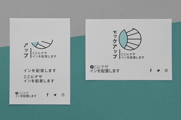 Free Corporate Japanese Business Documents Mock-Up Psd