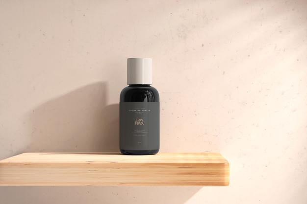 Free Cosmetic Bottle Mockup Psd