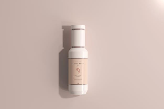 Free Cosmetic Plastic Bottle Mockup Psd