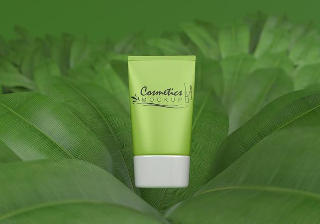 Free Cosmetic Product Packaging Mockup Psd