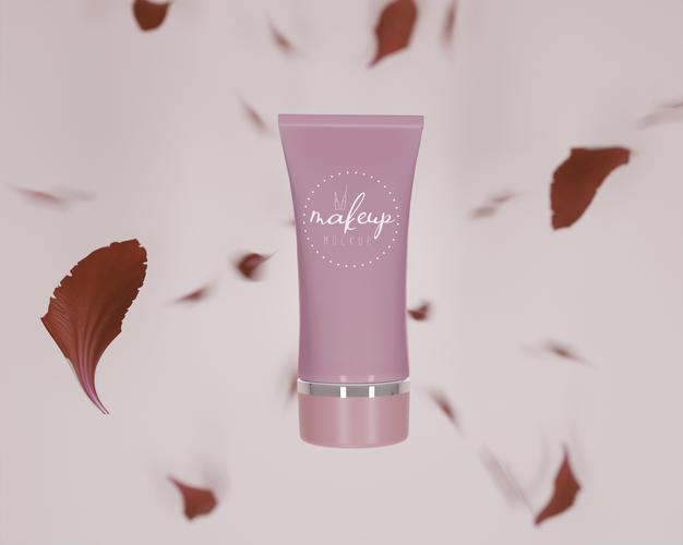 Free Cosmetic Products Assortment Mockup Psd