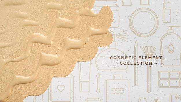 Free Cosmetics Elements With Foundation Psd