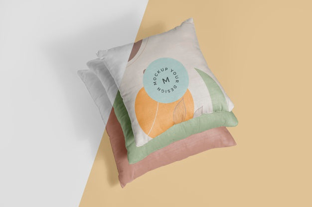Free Cozy Cushion Fabric Mock-Up Psd