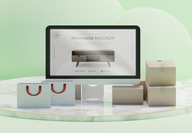 Free Creative Business Assortment With Display Mock-Up Psd