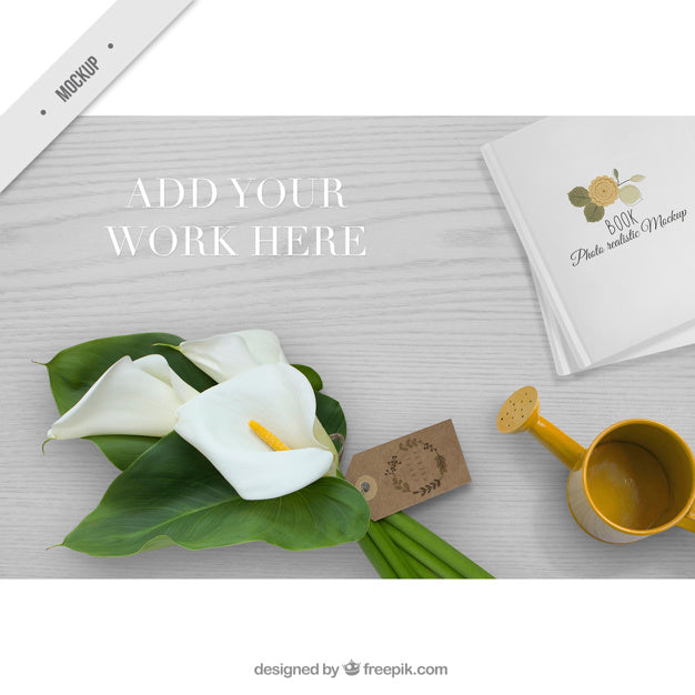 Free Creative Photo With Decoration For Your Work Psd