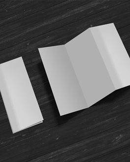 Free Creative Z-Fold Brochure Mockup Psd