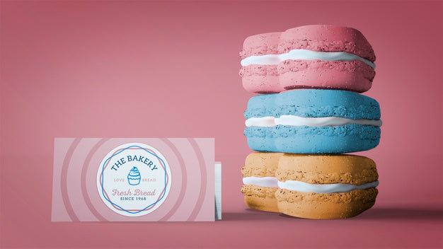 Free Cupcake Packaging And Branding Mockup Psd