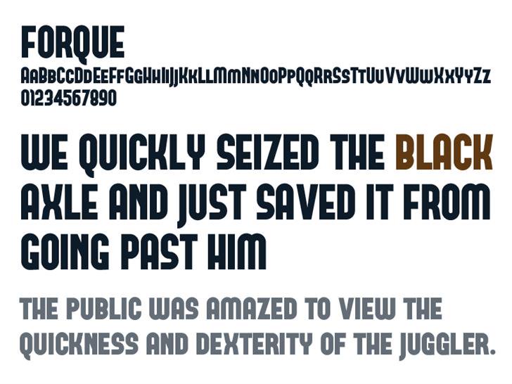 Free FORQUE Font