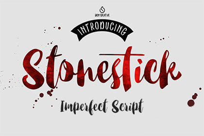 Free Stonestick Imperfect Script