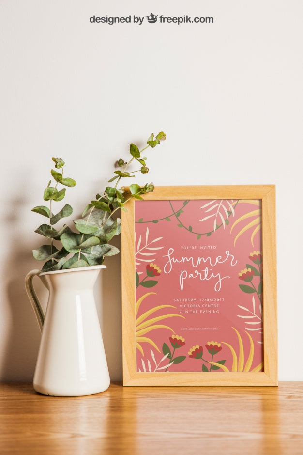 Free Decorative Frame Mockup Psd