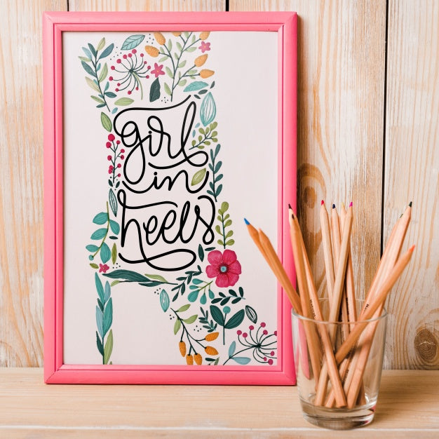 Free Decorative Frame Mockup Psd