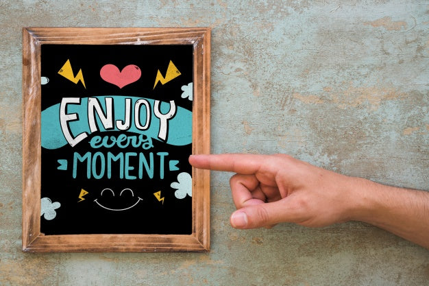 Free Decorative Frame Mockup With Quote Concept Psd